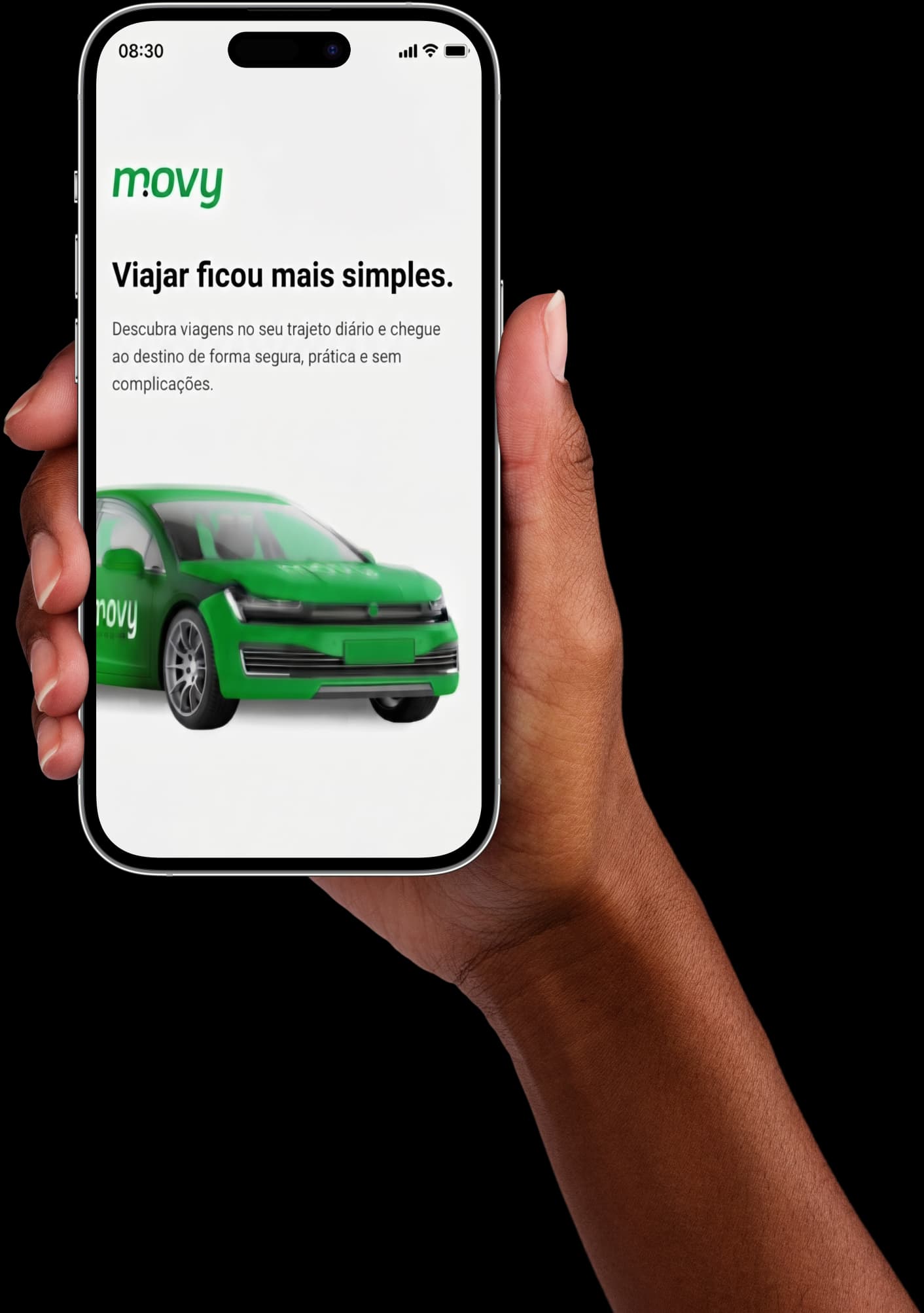 Aplicação Movy num iPhone